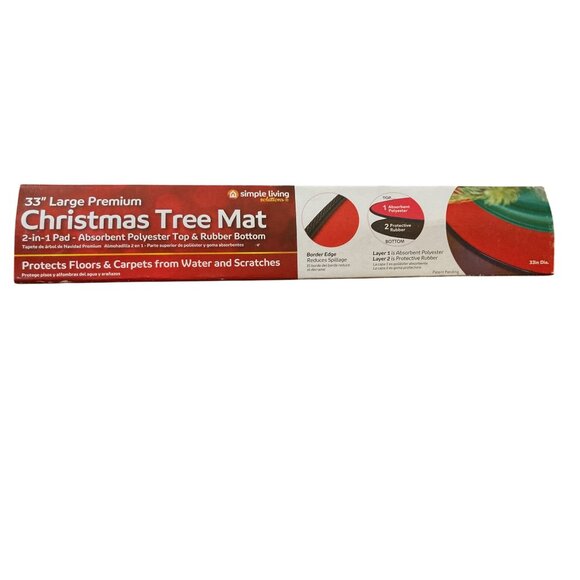 Simple Living Christmas Tree Mat Floor Protectant Indoor - Picture 2 of 7